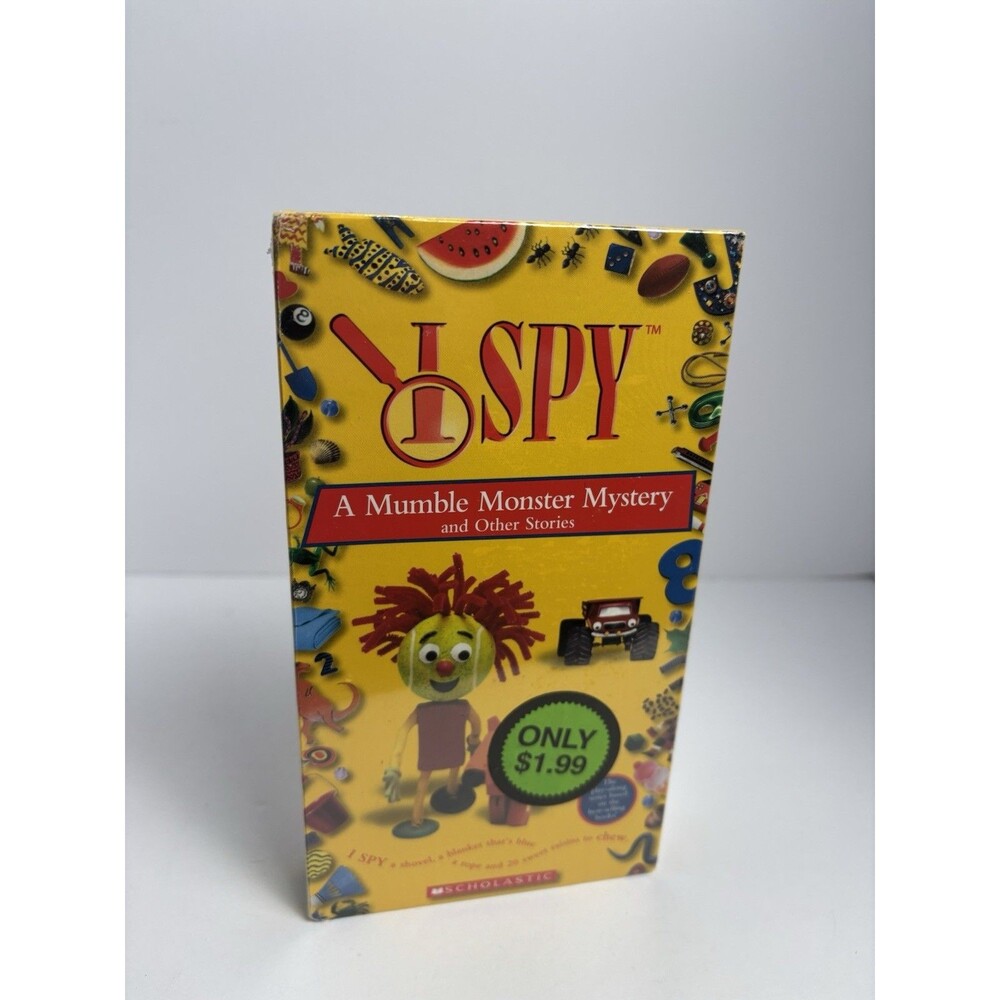 I Spy: A Mumble Monster Mystery Other Stories VHS Tape 2003 Scholastic NEW Kids